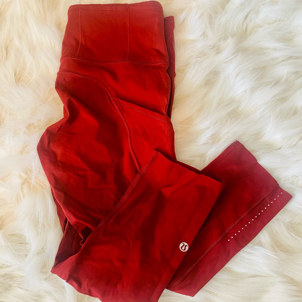 Lululemon Burnt Orange Crop Legging Size 6